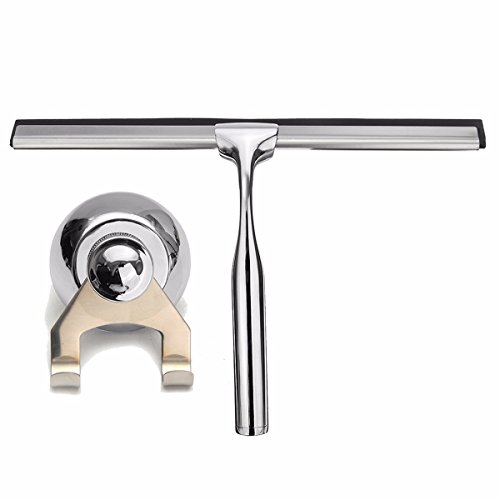 Raclette de douche en acier inoxydable avec ven...