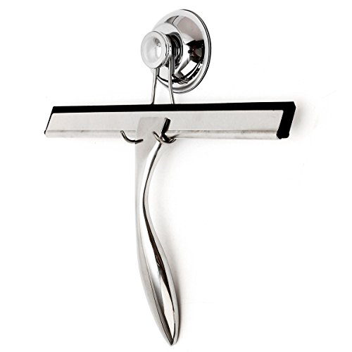 Raclette de douche en acier inoxydable avec ven...