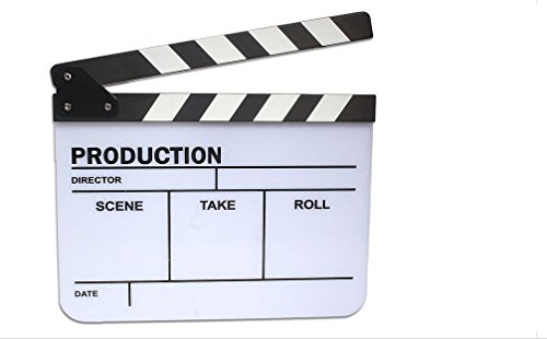 LOOKOUT Clap de cinéma en acrylique Ardoise Clap Pour TV Film Film Maillet debout avec boulons et réglable code EAN 7469120928213 