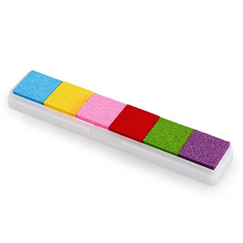 6 couleur cachet encre timbre tampon doigt pres...