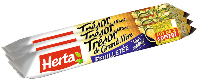 PÂTE FEUILLETÉE X 2 + 1 OFFERTE herta