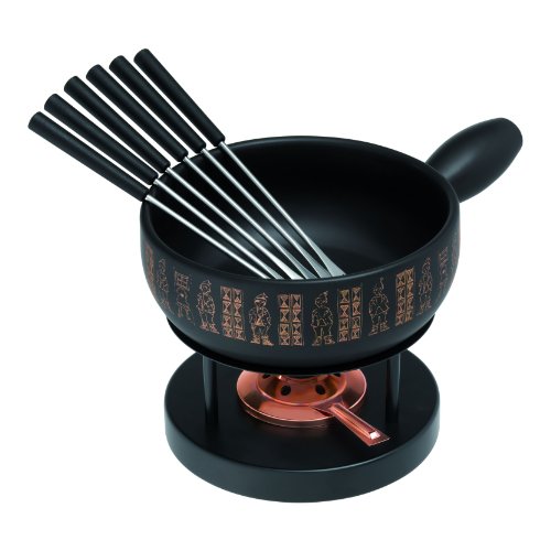 32055 engadin appareil à fondue 9 pièces 6 four...