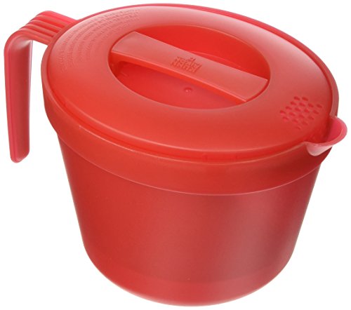 Pichet passe au micro-ondes, rouge, 20 cm, petit