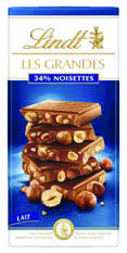  TABLETTES DE CHOCOLAT "LES GRANDES DE LINDT" code EAN 7610400066204 