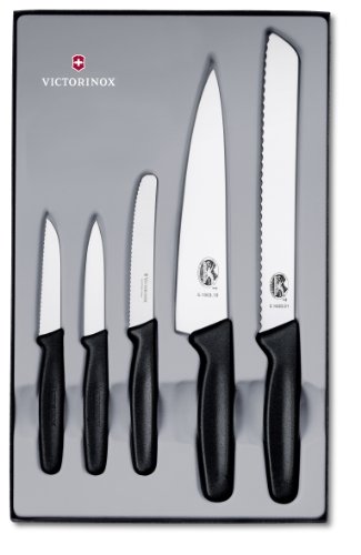 5.1163.5 coffret cadeaux: 5 pièces manche noir ...