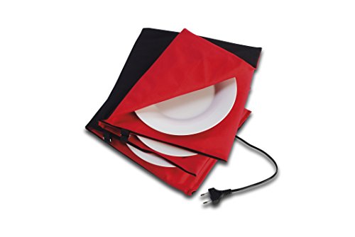 906.13 chauffe assiettes noir/rouge (import all...