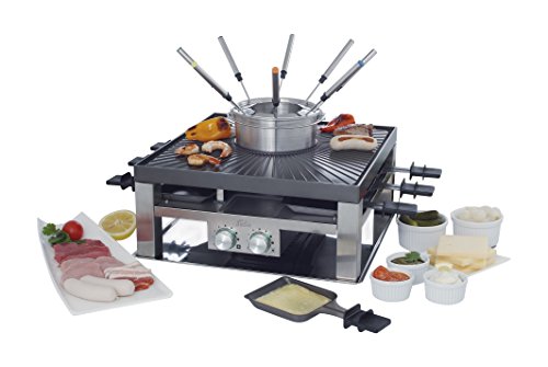 3-en-1 partie raclette, fondue et grill, pas be...