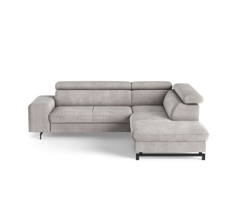 Canapé d'angle convertible EMMA droit tissu orlando sable 7612887345476 Canapé d'angle convertible EMMA droit tissu orlando sable 7612887345476