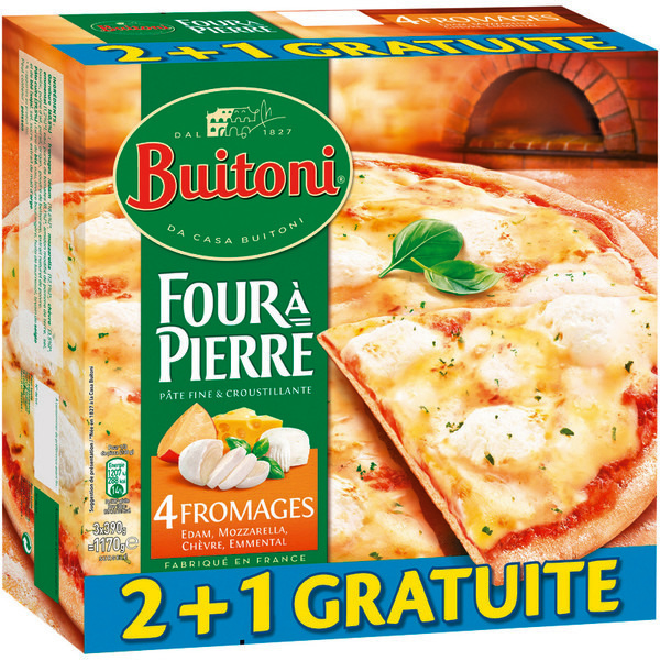 Pizzas Four à pierre surgelées