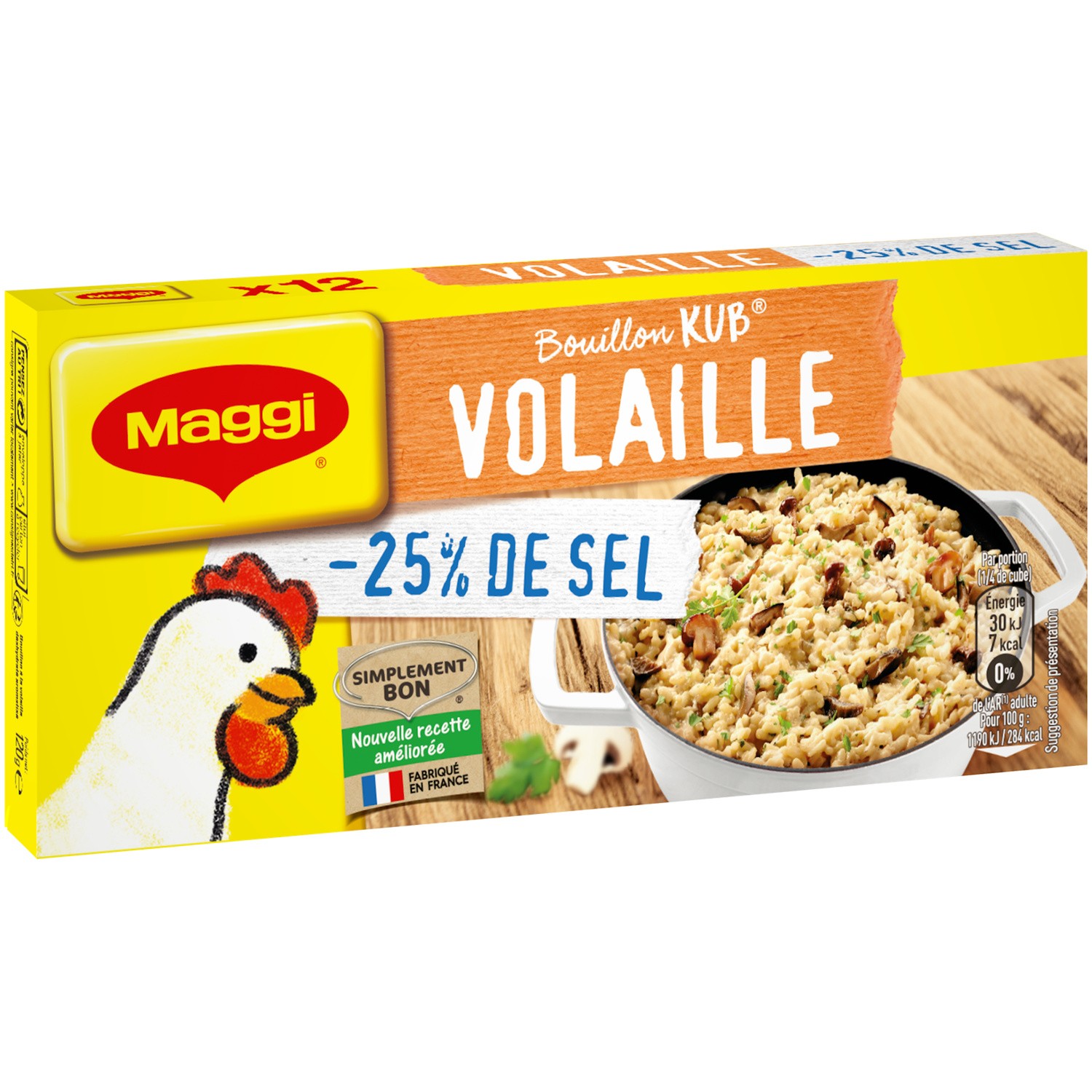 Bouillon volaille sel réduit MAGGI