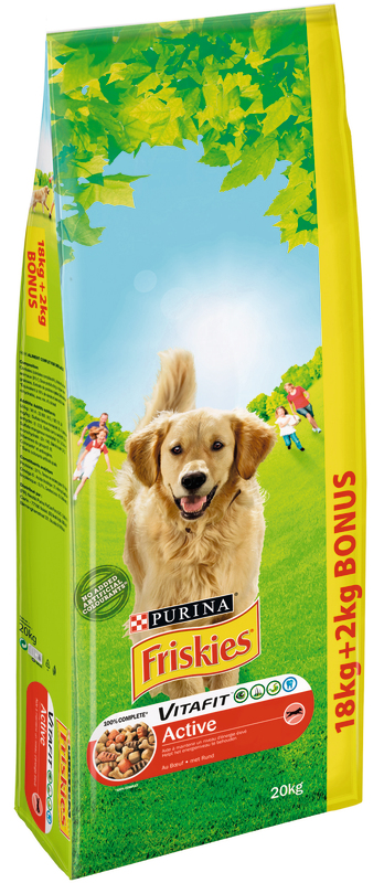 CROQUETTES POUR CHIEN  ACTIVE BOEUF FRISKIES