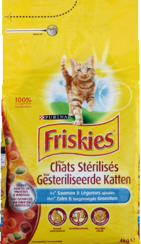 CROQUETTES POUR CHATS STÉRILISÉS SAUMON ET LÉGU...