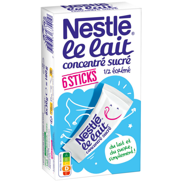 Lait concentré sucré 1/2 écrémé