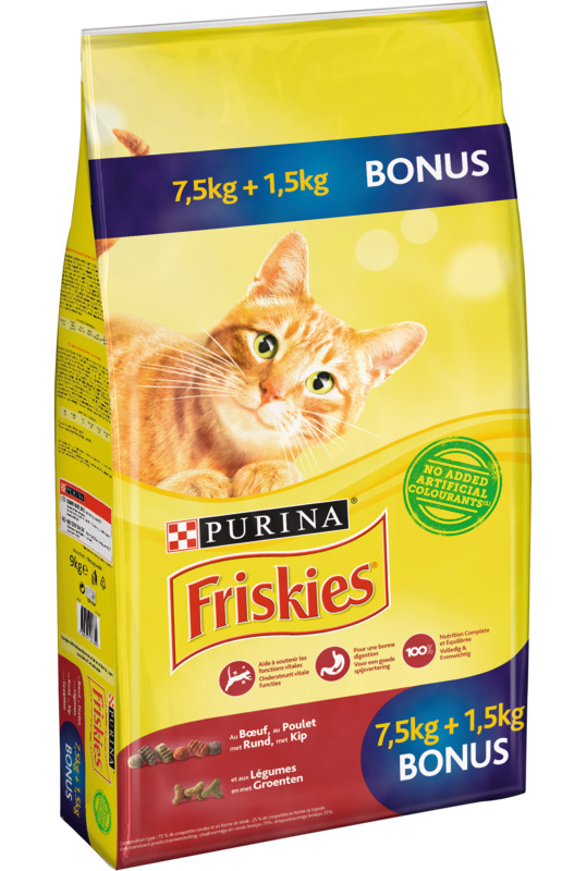 CROQUETTES POUR CHAT  AU BOEUF FRISKIES