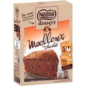  PRÉPARATION POUR MOELLEUX AU CHOCOLAT "NESTLÉ DESSERT" code EAN 7613034060679 