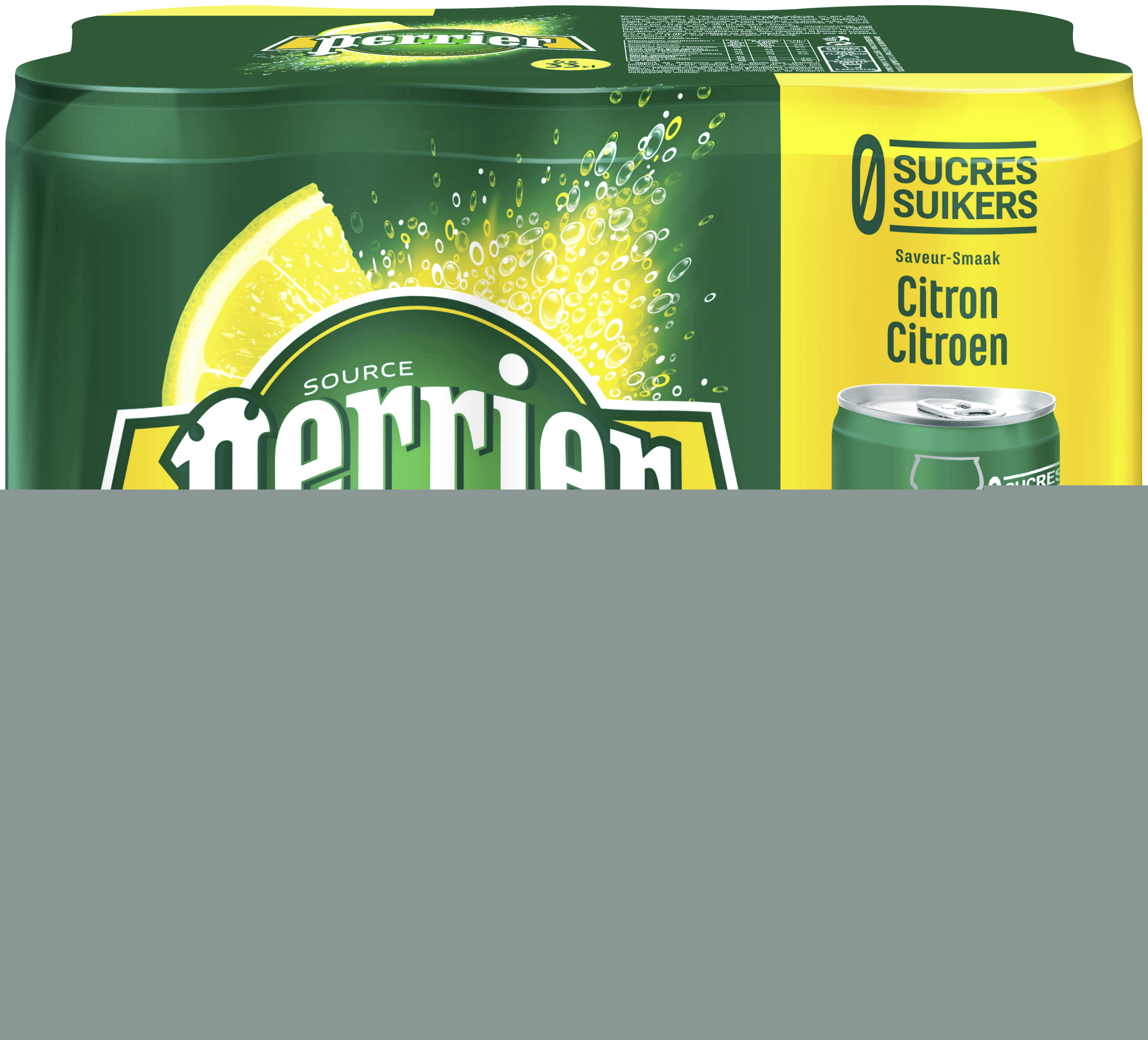 Eau minérale gazeuse aromatisée citron Perrier