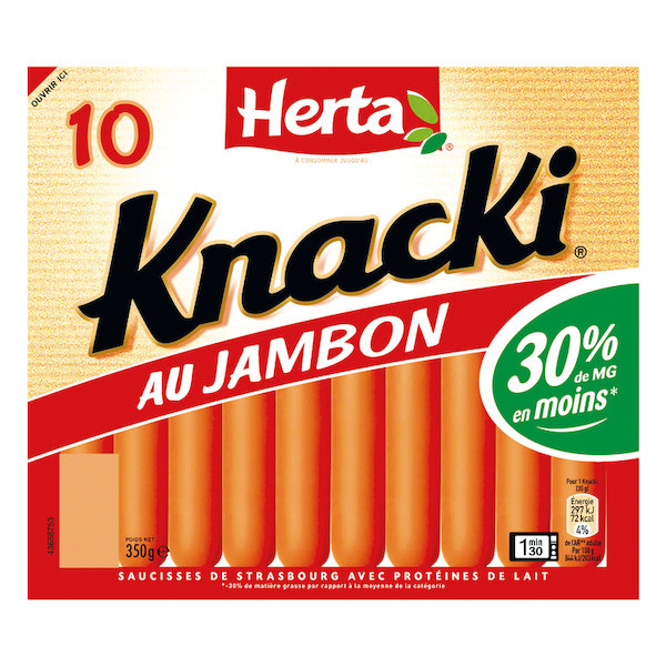 KNACKI AU JAMBON HERTA