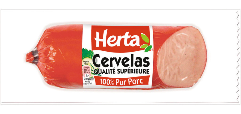 herta CERVELAS herta code EAN 7613034684875 