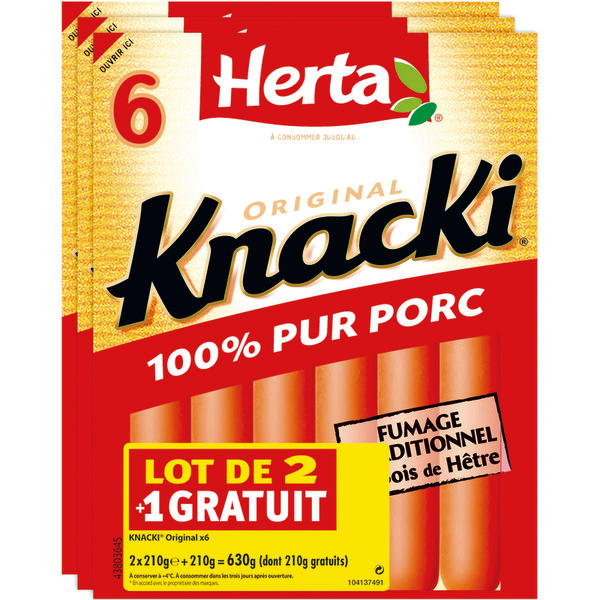 KNACKI ORIGINAL PUR PORC HERTA