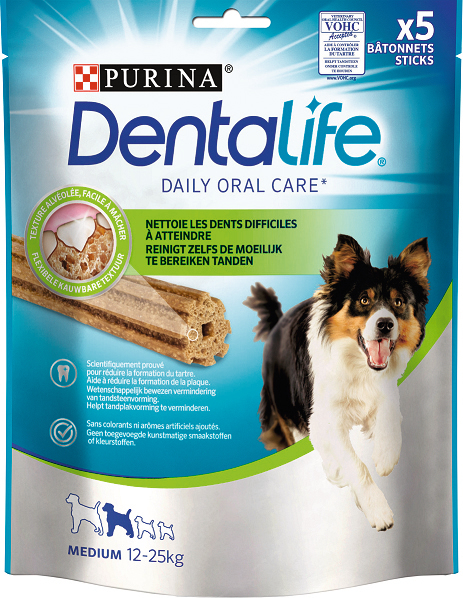 DENTALIFE BÂTONNETS À MÂCHER  CHIENS MOYENS DENTALIFE code EAN 7613035378704 
