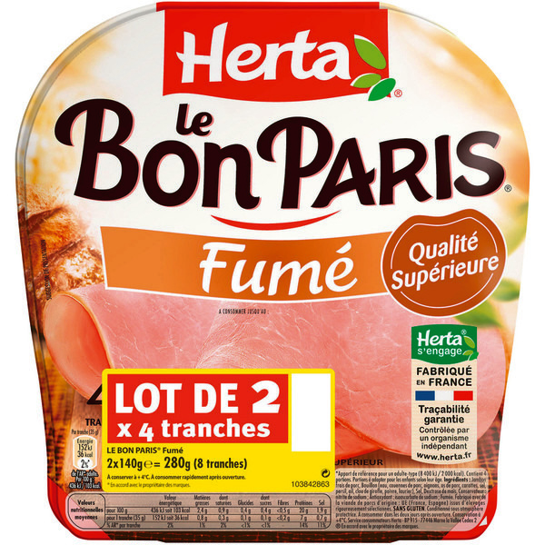 Jambon fumé Le Bon Paris 
