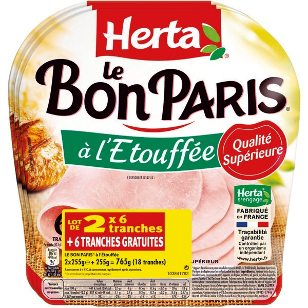 JAMBON LE BON PARIS À L'ÉTOUFFÉE