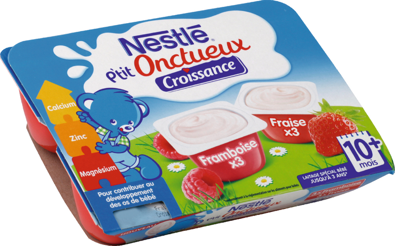 P'TIT ONCTUEUX CROISSANCE FRAISE FRAMBOISE Nestlé