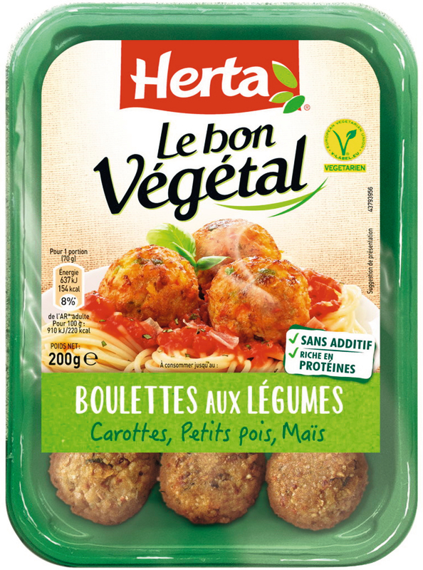 LE BON VÉGÉTAL BOULETTES AUX LÉGUMES herta
