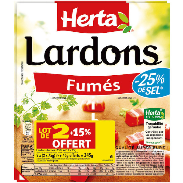 LARDONS FUMÉS HERTA