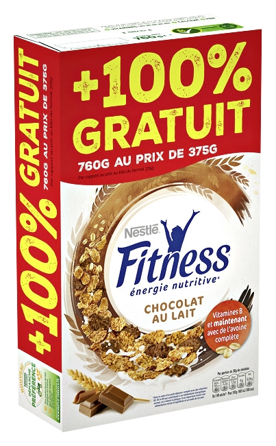 Fitness chocolat au lait Nestlé
