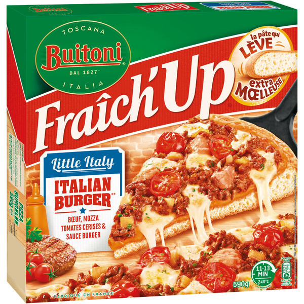 PIZZA SURGELÉE FRAÎCH'UP ITALIAN BURGER BUITONI
