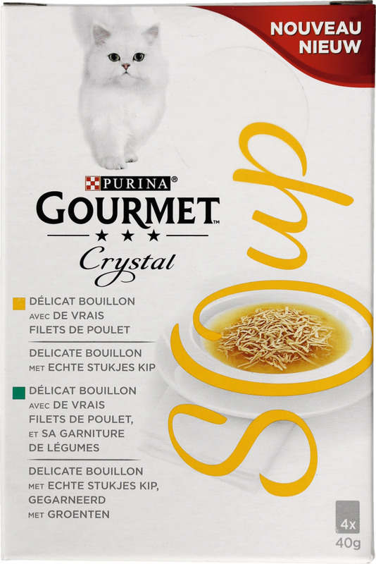 DÉLICAT BOUILLON CRYSTAL SOUP  AU POULET GOURMET