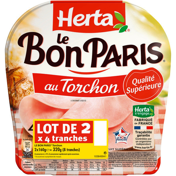 Jambon Le Bon Paris au Torchon