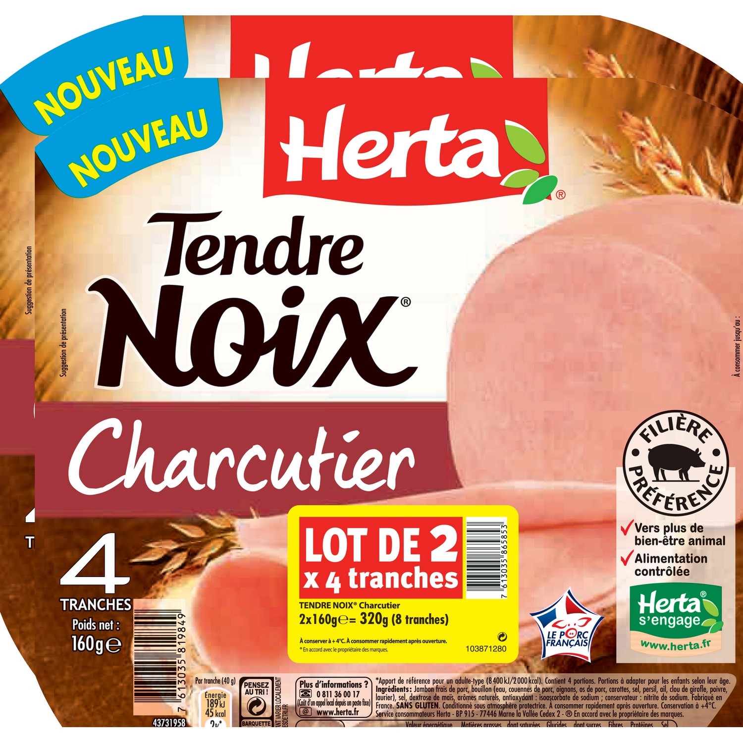 Jambon Charcutier HERTA