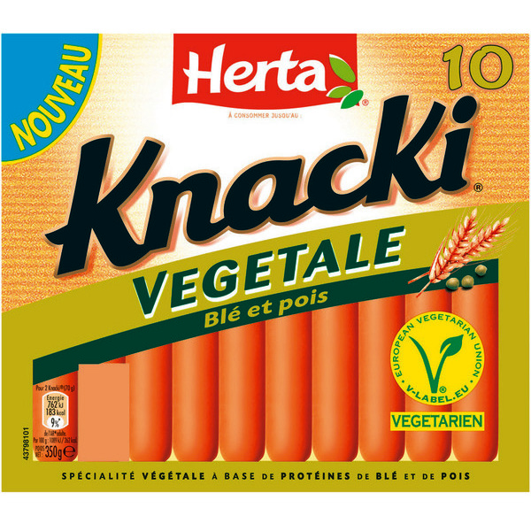 Knacki végétale blé et pois