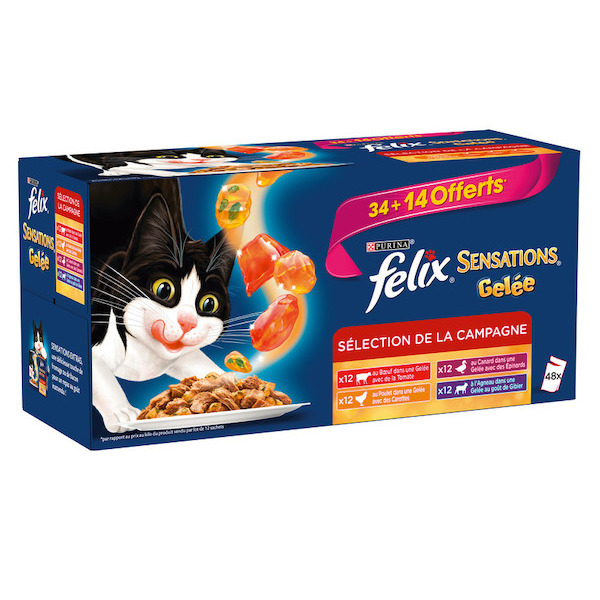 Sachets repas Sensations Gelée pour chat