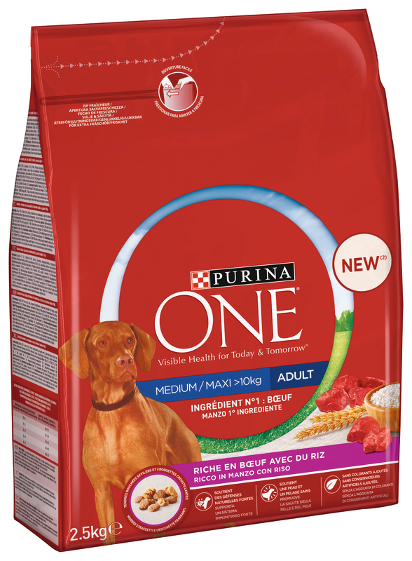 CROQUETTES CHIEN ADULTE  AU BOEUF Purina One