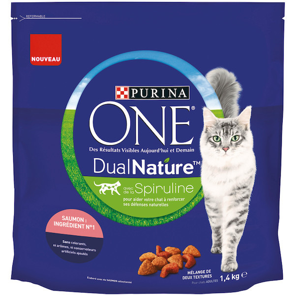 CROQUETTES POUR CHAT DUAL NATURE PURINA ONE