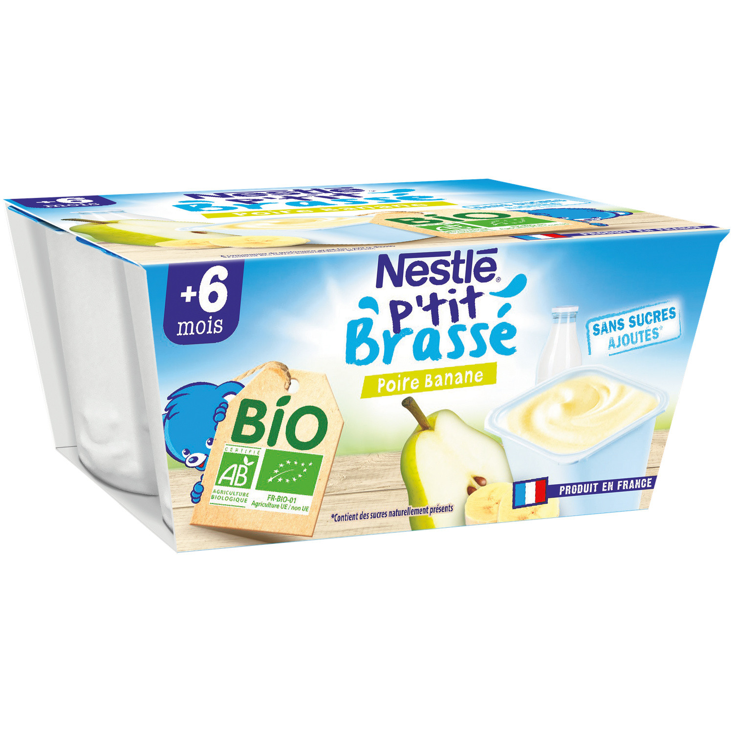 Dessert bébé dès 6 mois banane poire bio NESTLE...