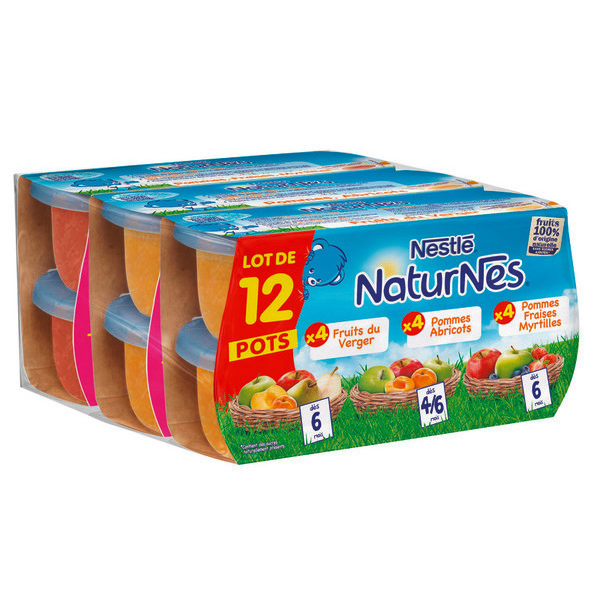 Petits pots de fruits Naturnes