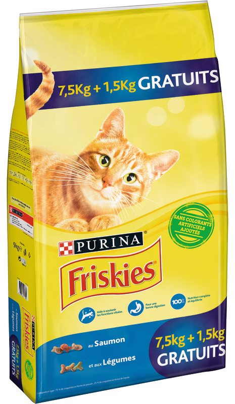 CROQUETTES POUR CHAT  SAUMON FRISKIES