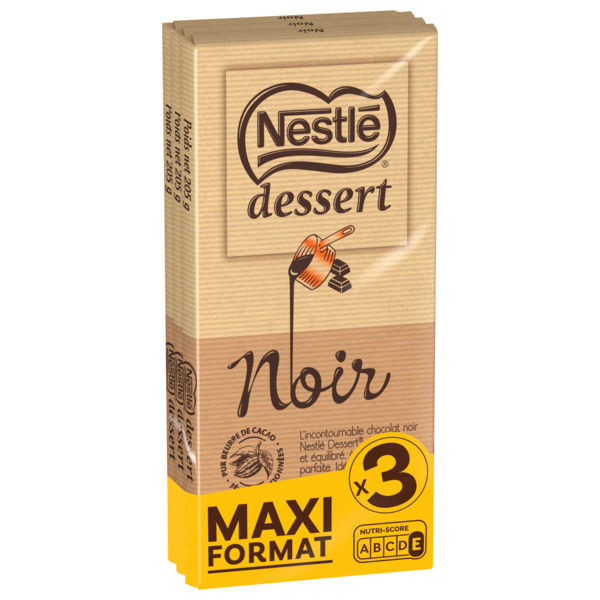  Tablettes De Chocolat Noir Nestlé Dessert code EAN 7613036431651 