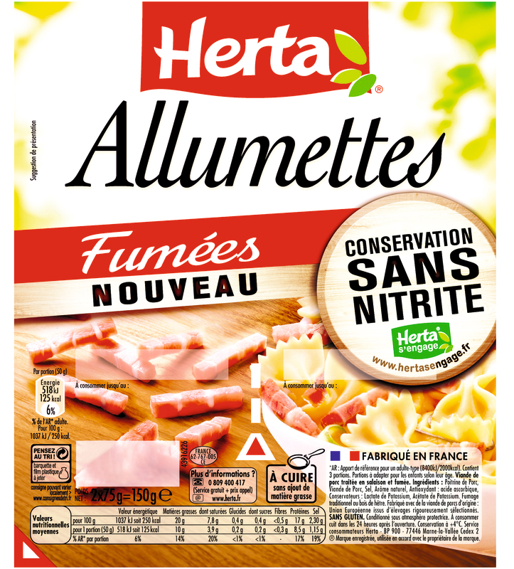 ALLUMETTES FUMÉES CSN herta