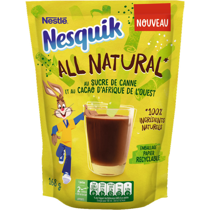 POUDRE CHOCOLATÉE ALL NATURAL AU SUCRE DE CANNE...