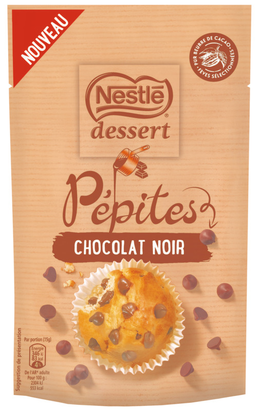 Nestlé dessert PÉPITES CHOCOLAT NOIR Nestlé dessert code EAN 7613036938143 