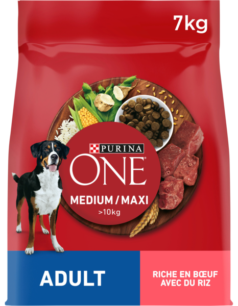  Croquettes Pour Chien Medium Adulte Riche En Poulet Avec Du Riz Purina One code EAN 7613037414882 