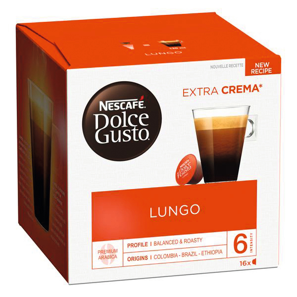 DOSETTES DE CAFÉ LUNGO Nescafé Dolce gusto