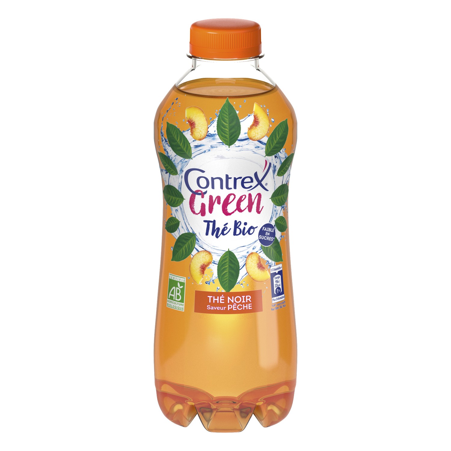 CONTREX Boisson aromatisée  thé noir saveur pêche bio CONTREX code EAN 7613038115559 