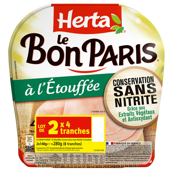 HERTA LE BON PARIS à l’Etouffée code EAN 7613038557854 