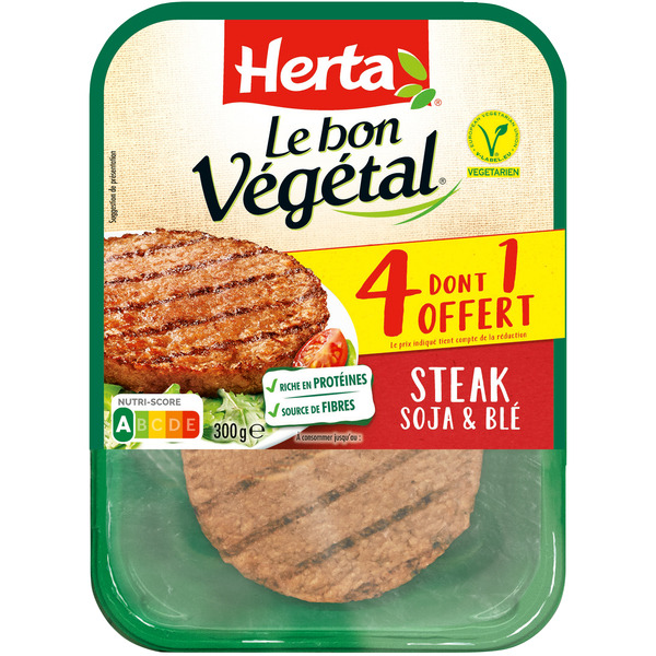 Steak soja & blé 
Le Bon Végétal